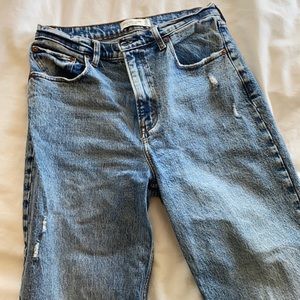 ABERCROMBIE 90s Ultra High Rise Straight Jean